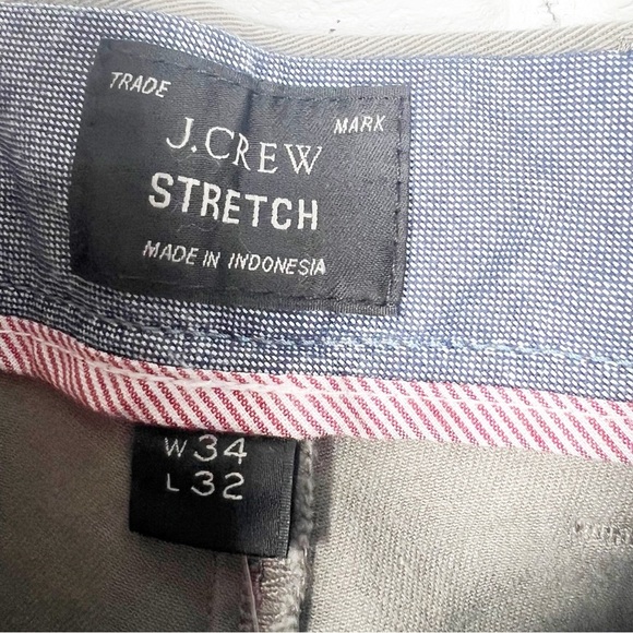J.CREW Stretch 770 Straight Men's Casual Flat Front Chino Pants Size 34 X 32 - Picture 10 of 10